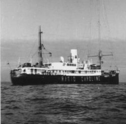 Pirate Radio CAROLINE North sailing to I.O.M